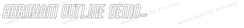 Abraham Outline Demo字体转换